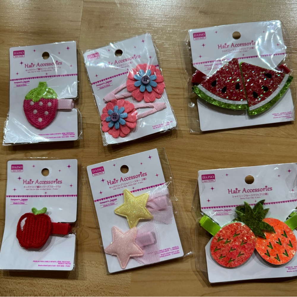 New Daiso hair clips from Japan
